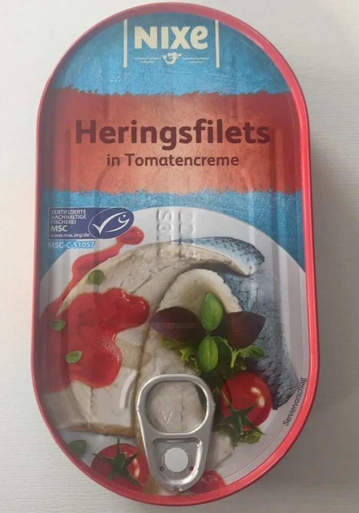 Heringsfilet in Tomatencreme