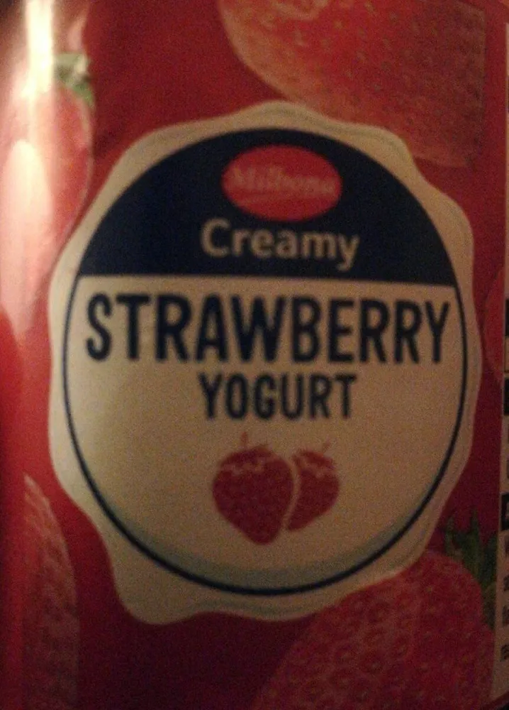 creamy strawberry yogurt