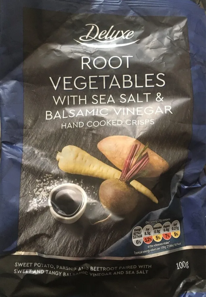 Root Vegetable Crisps, Salt and Vinegar