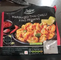 Marinated Thai chilli king prawns