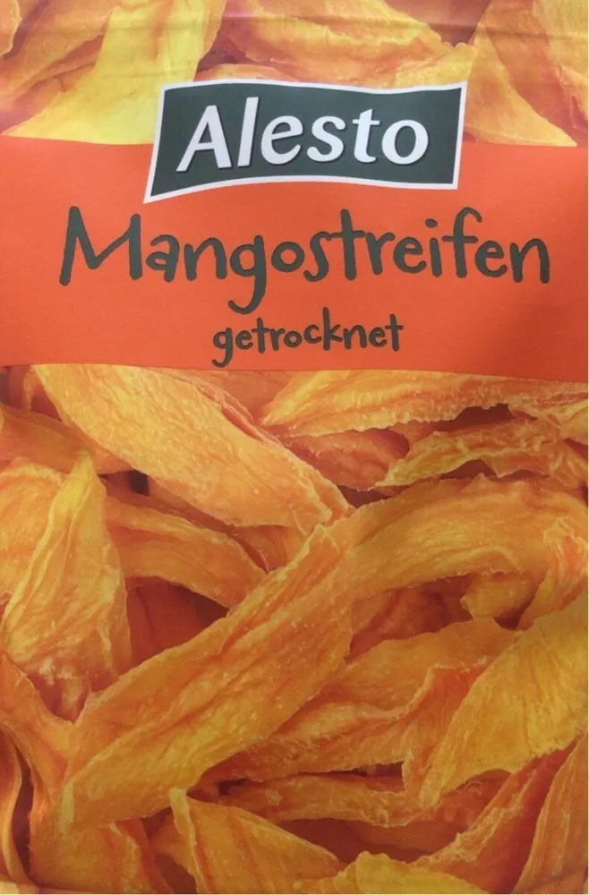 Mangostreifen getrocknet