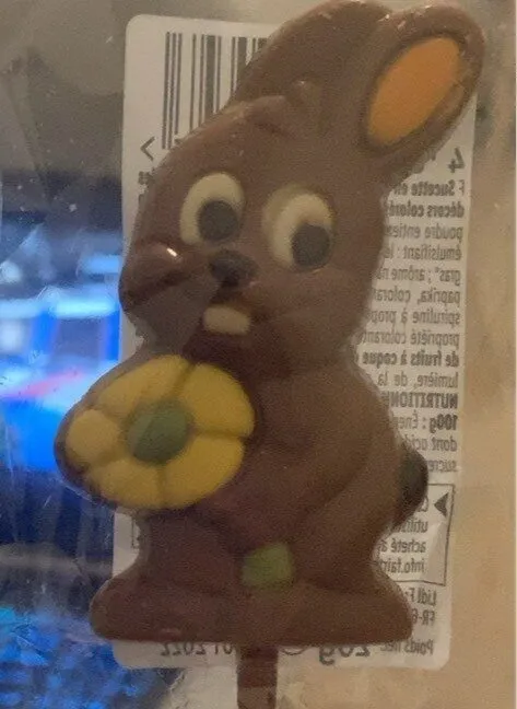 Sucette en chocolat