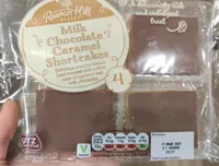 Milk chocolate caramel shortcakes