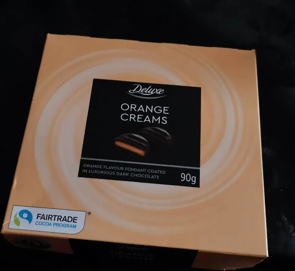 RTRADE ▼ COCOA Deluxe ORANGE FLAVOUR CREAMS ORANGE