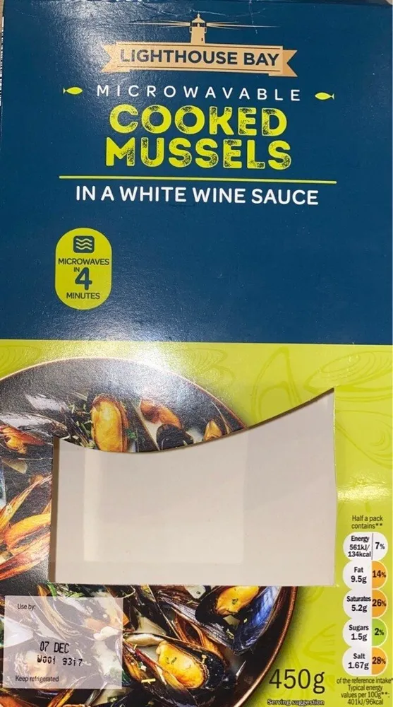 Cooked mussels