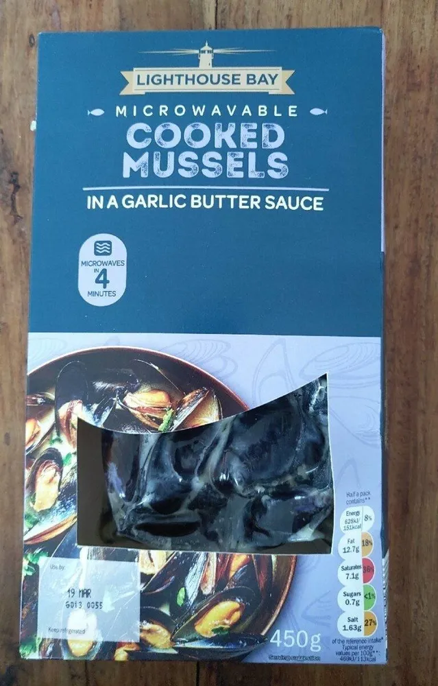 Cooked mussels