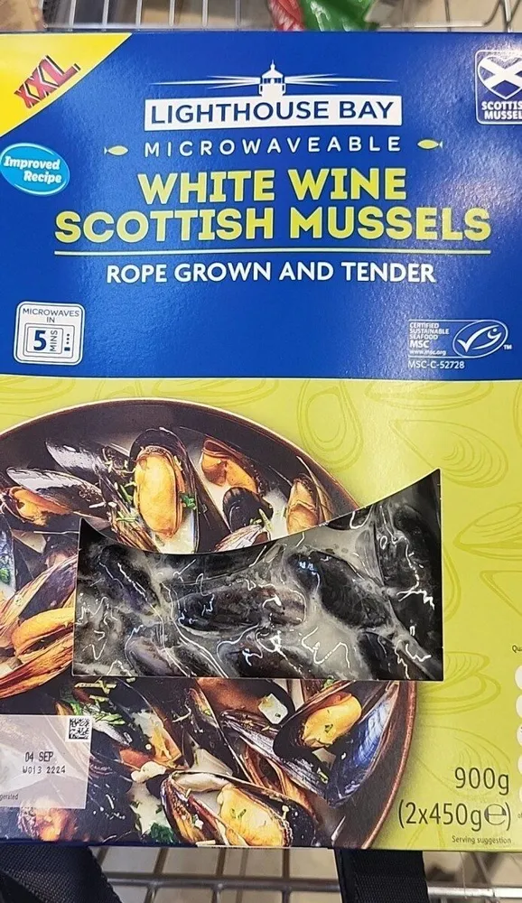 White wine scittish mussels