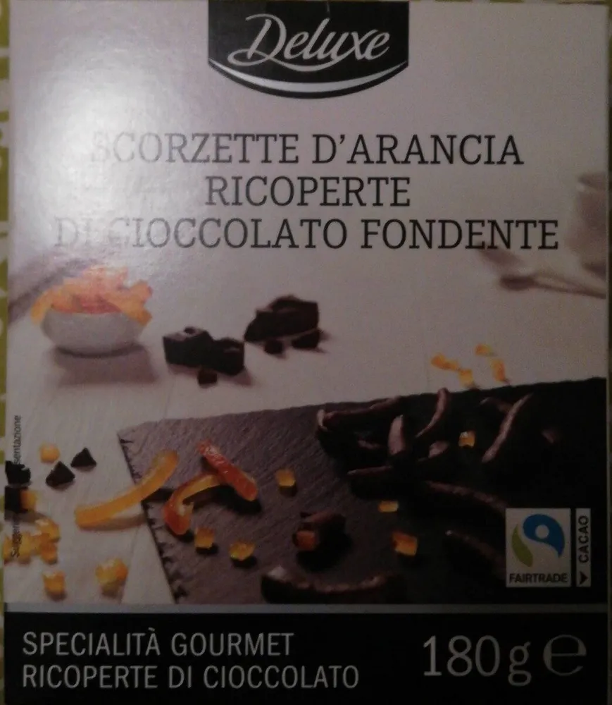 Scorze di arancia ricoperte di cioccolato