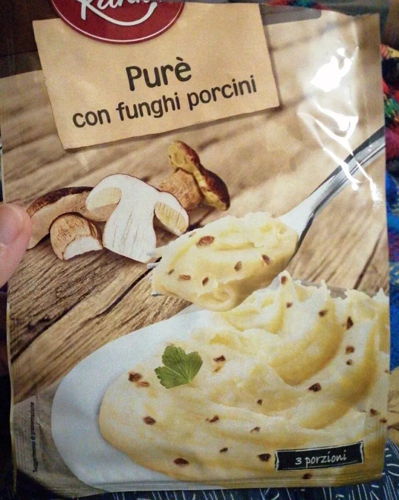 Purè con funghi porcini