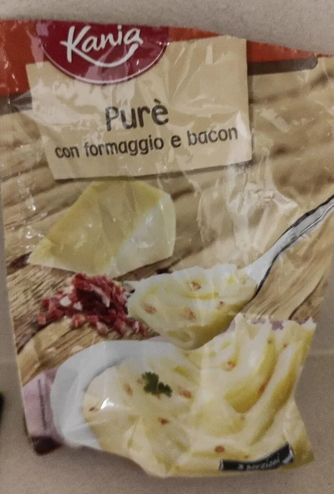 Purè formaggio e bacon