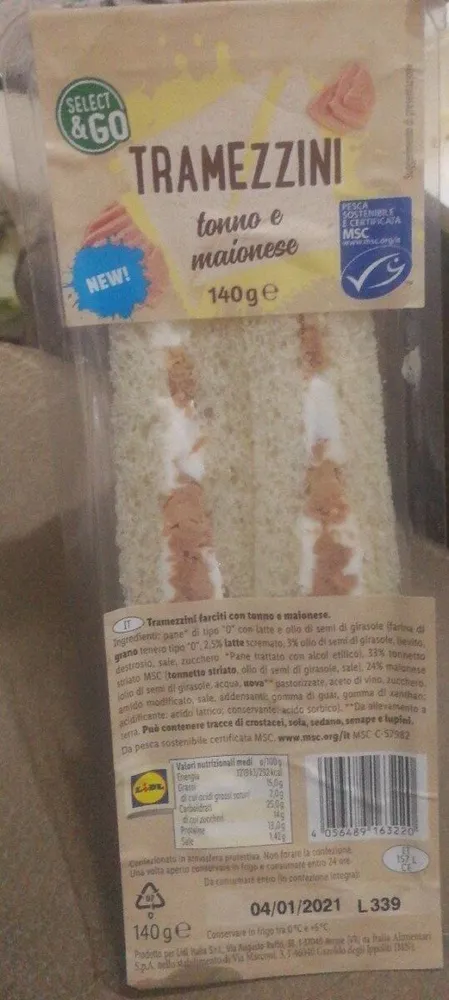Tramezzini tonno e maionese