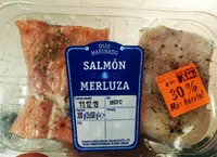 Salmón y merluza