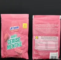 Chewing-gum goût cerise menthe sans sucres