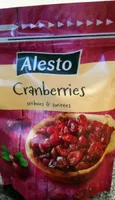 Cranberries séchées et sucrées