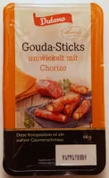 Gouda-Sticks umwickelt mit Chorizo