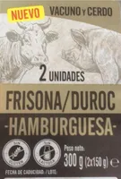 Frisona/Duroc hamburguesa