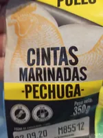 Cintas marinadas de pechuga de pollo