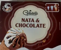 Helado de nata y chocolate