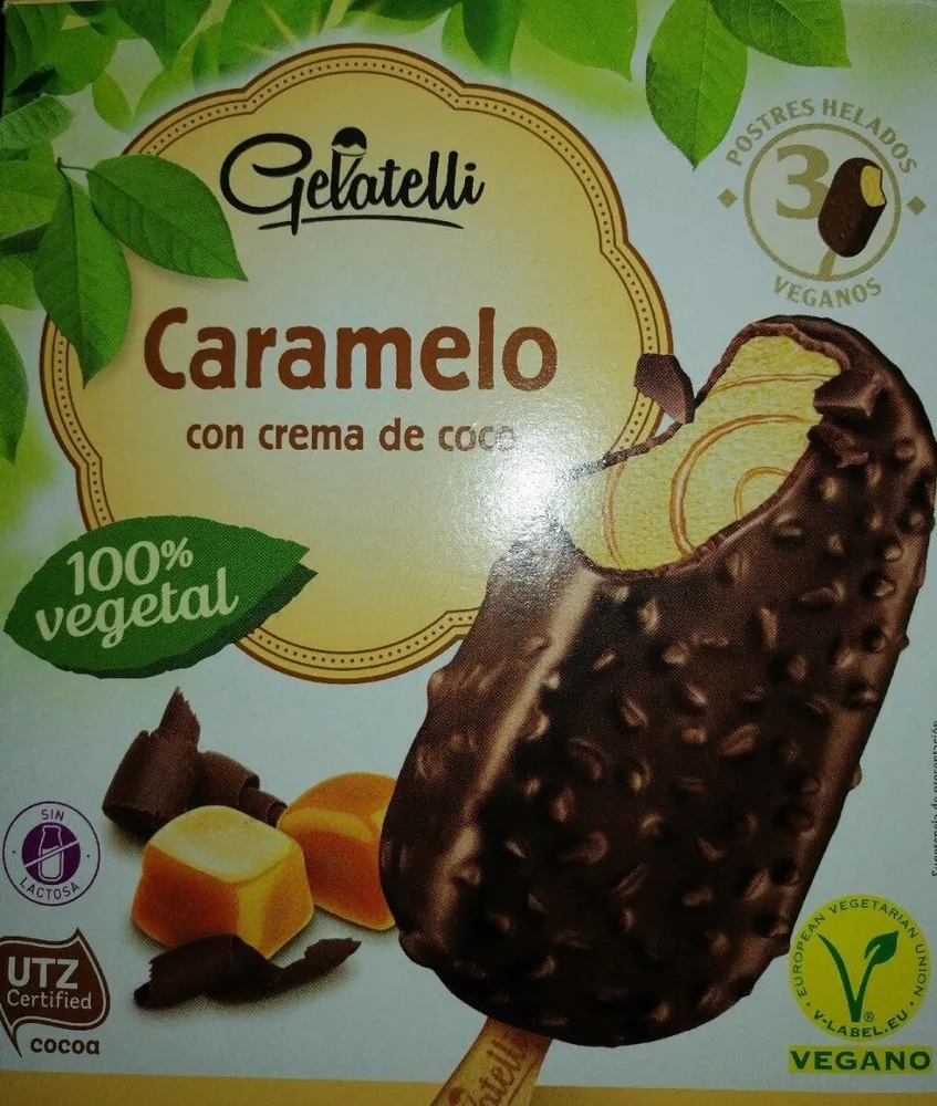 Caramelo con crema de coco