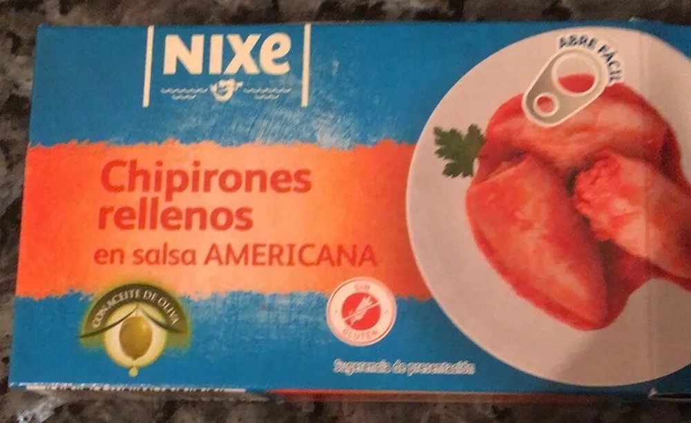 Chipirones rellenos en salsa americana