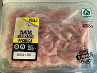 Cintas marinadas de pechuga de pollo