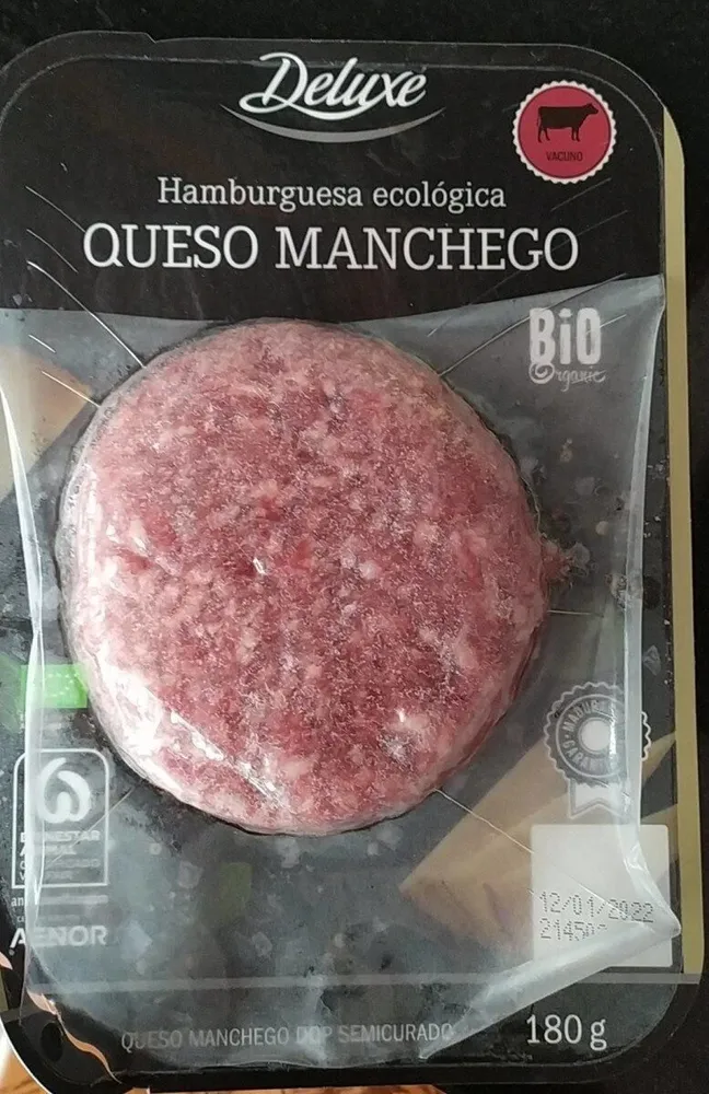 Hamburguesa ecológica queso manche