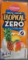 Bebida mixta de fruta y leche tropical zero