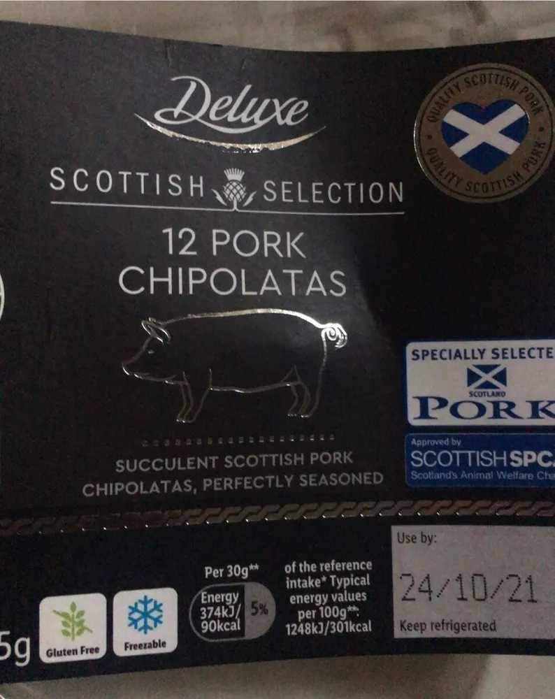 Scottish Pork Chipolatas