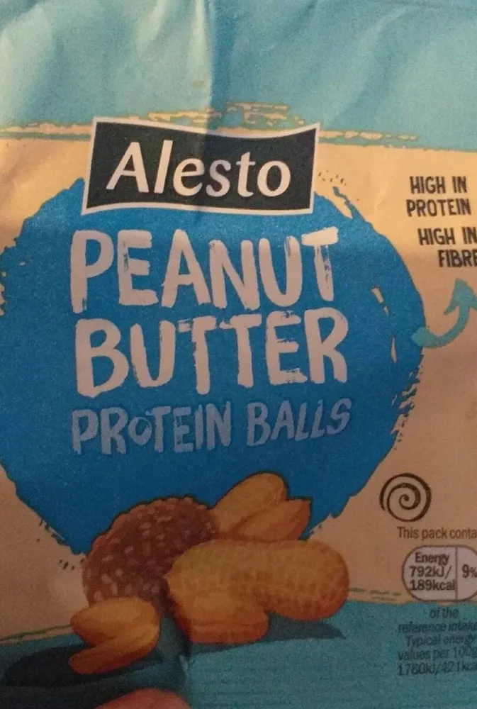 Alesto peanut butter protein balls