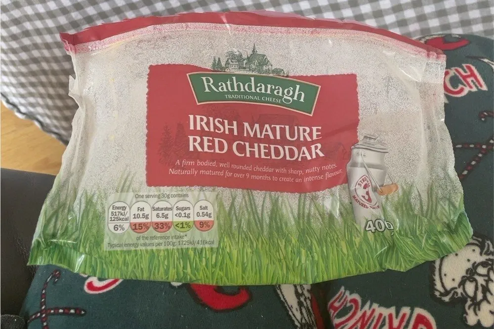 Irish mature red cheddar