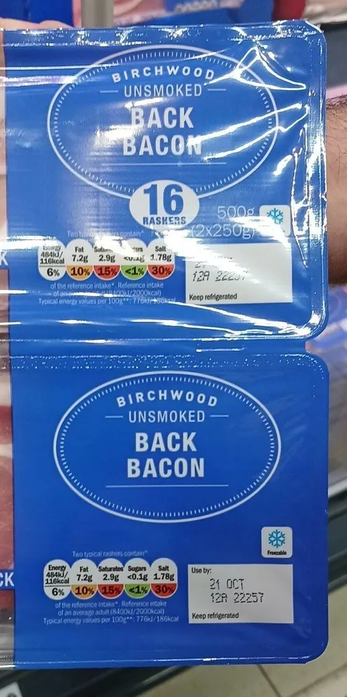 Unsmoked Bacon