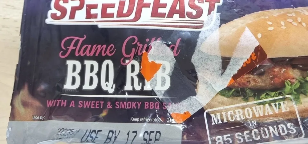 Flame grilled BBQ rib