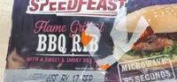 Flame grilled BBQ rib