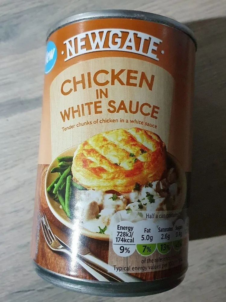 Chicken in white sauce