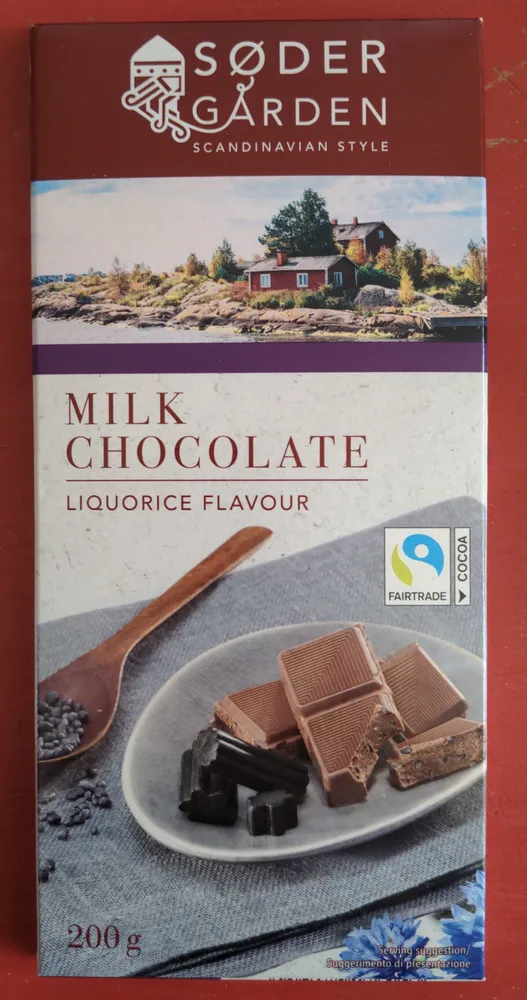 Milk Chocolate Liquorice Flavour