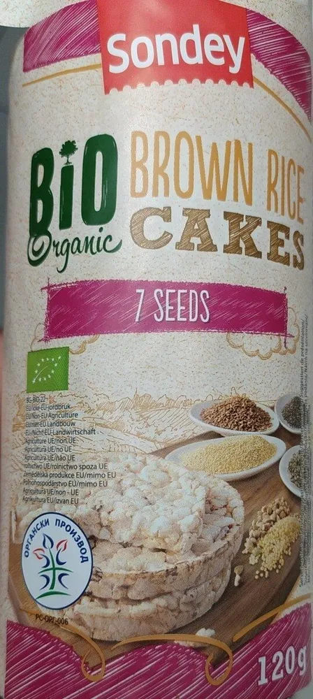 Brown Rice Cakes 7 Seeds