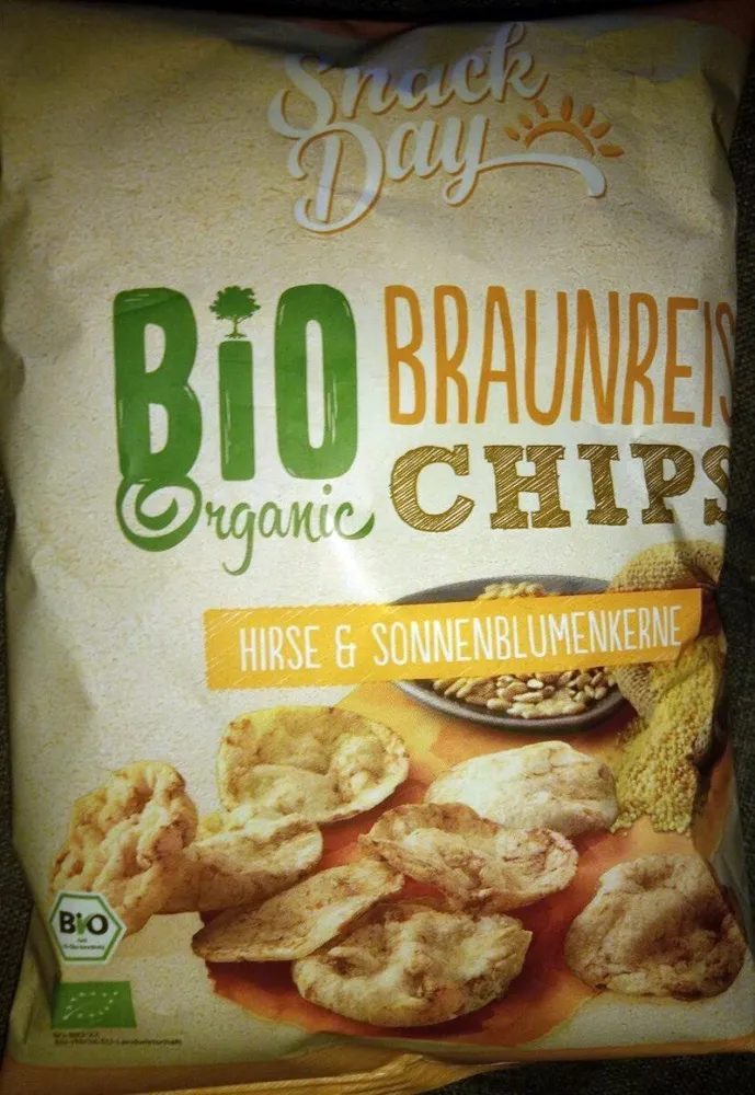 Bio Braunreis Chips Hirse & Sonnenblumenkerne