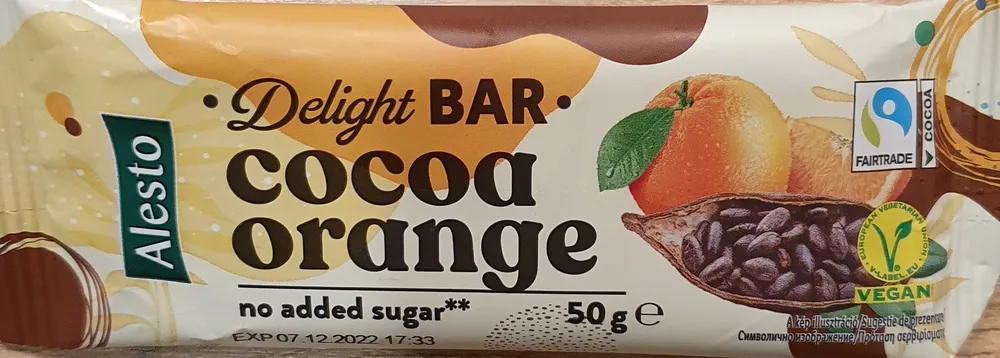 Delight Bar Cocoa Orange