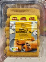 Gefüllte Pfannkuchen mit Champignons und Mozzarella