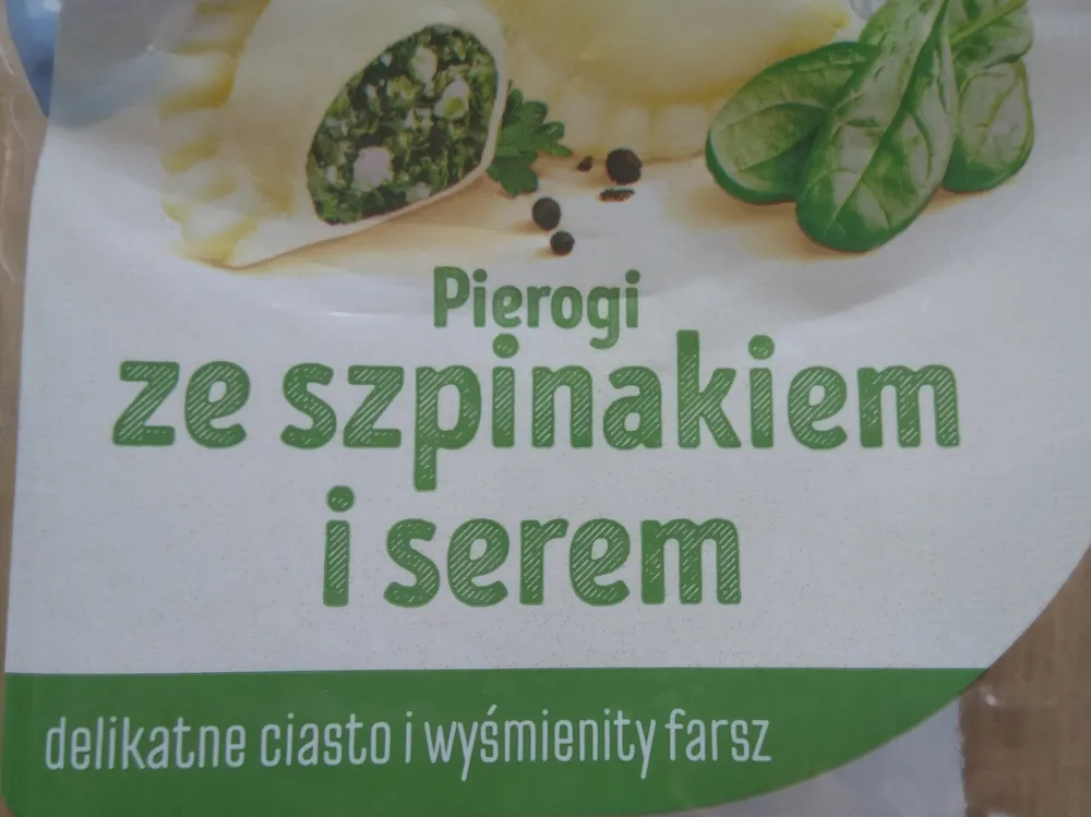 Pierogi ze szpinakiem i serem