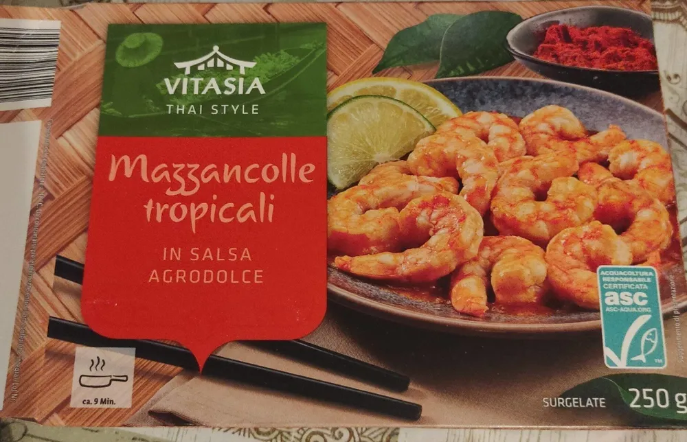 Mazzancolle tropicali in salsa agrodolce