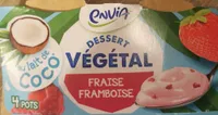 Dessert végétal fraise framboise