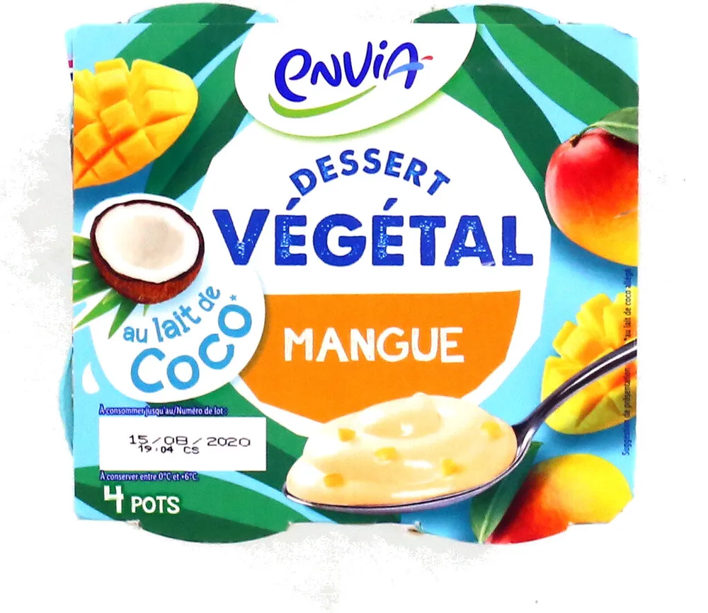 Dessert Végétal Mangue - Au lait de coco