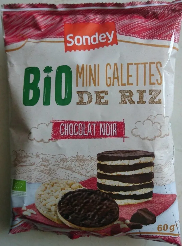 MINI GALETTES DE RIZ CHOCOLAT NOIR