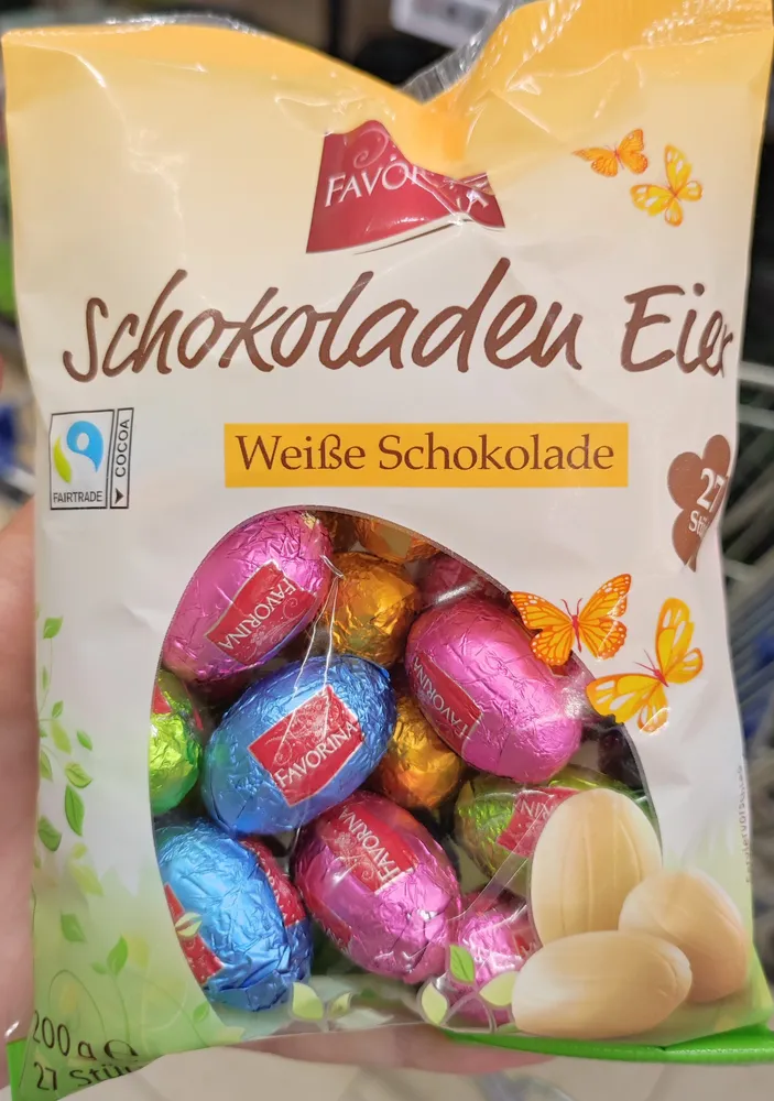 Schokoladen Eier Weiss