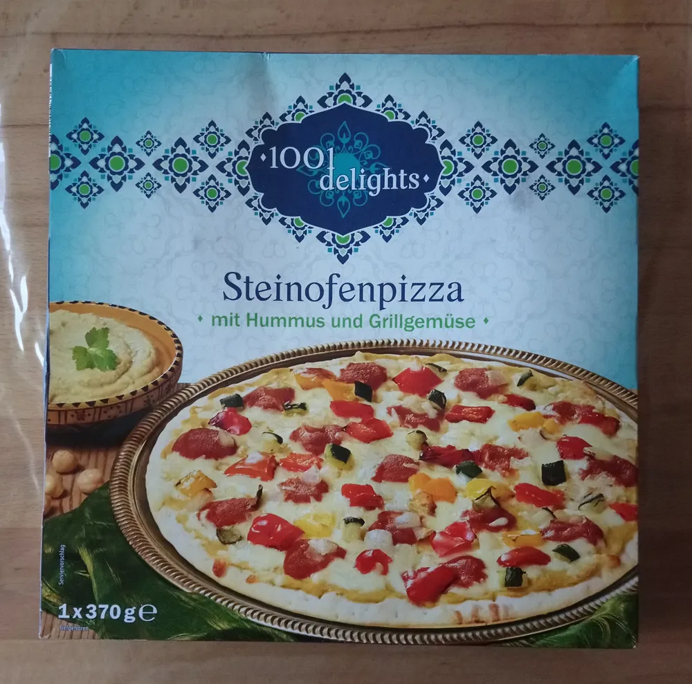 Pizza houmous vegi