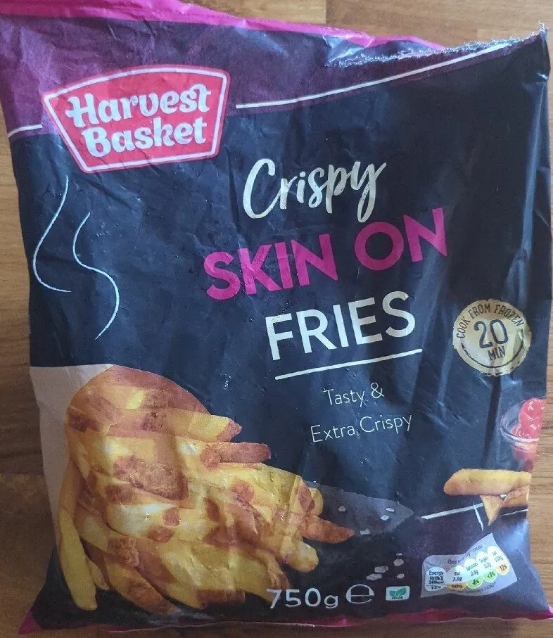 Skin on crispy fries