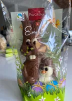 Chocolat au lait décoré