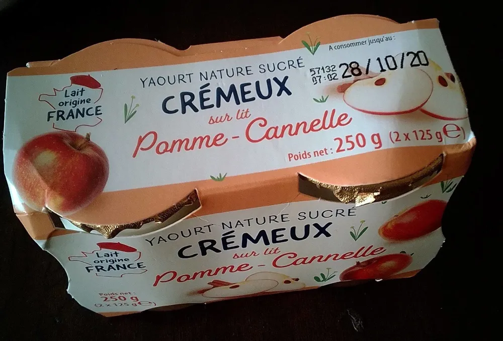Crémeux sur lit de Pomme Cannelle