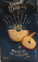 Minitostas con sal para dipear